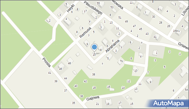 Zbychowo, Abrahama, 10, mapa Zbychowo