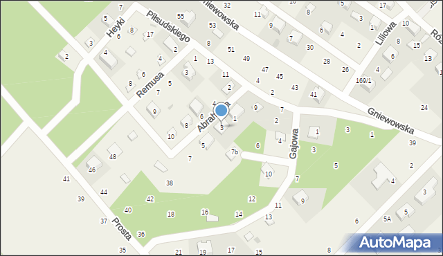 Zbychowo, Abrahama, 3, mapa Zbychowo