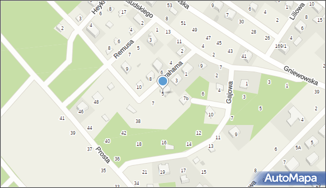 Zbychowo, Abrahama, 5, mapa Zbychowo