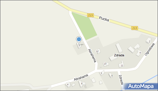 Zdrada, Abrahama, 3, mapa Zdrada