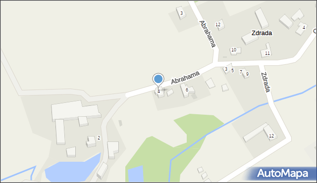 Zdrada, Abrahama, 4, mapa Zdrada