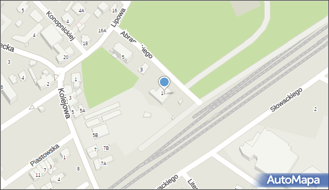 Zielonka, Abramskiego Zygmunta, ks., 6, mapa Zielonka