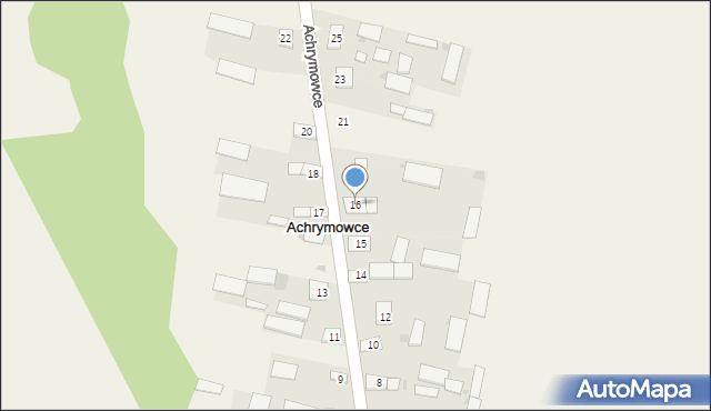 Achrymowce, Achrymowce, 16, mapa Achrymowce