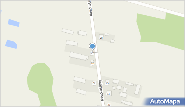 Achrymowce, Achrymowce, 27, mapa Achrymowce