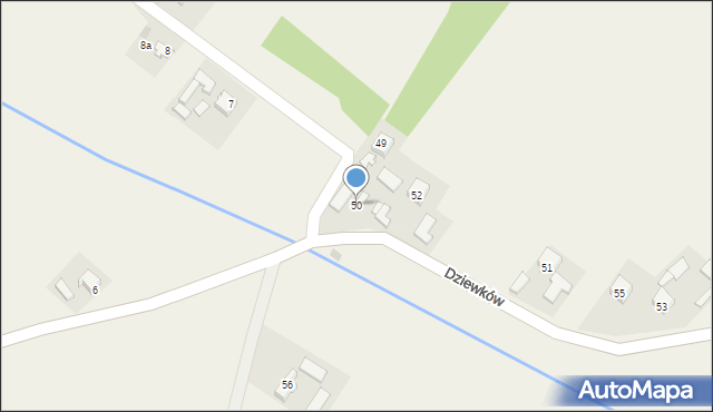 Adamczowice, Adamczowice, 50, mapa Adamczowice