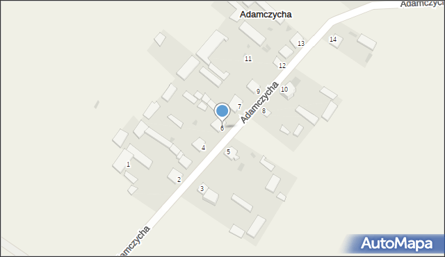 Adamczycha, Adamczycha, 6, mapa Adamczycha