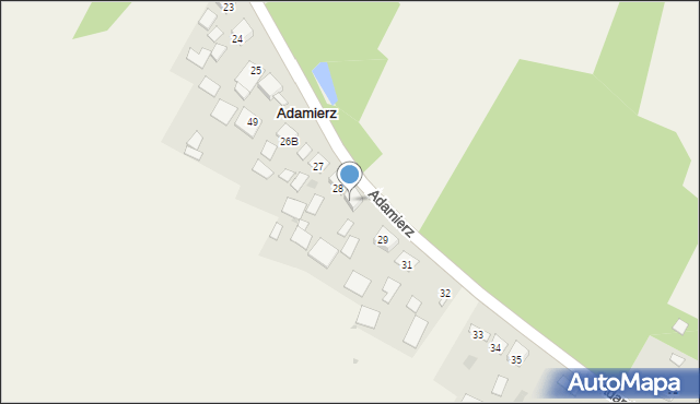 Adamierz, Adamierz, 28A, mapa Adamierz