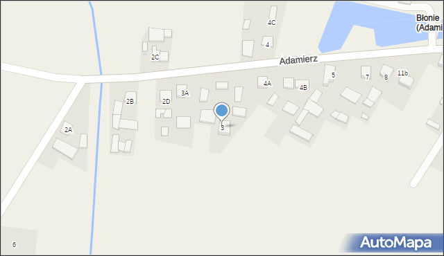 Adamierz, Adamierz, 3, mapa Adamierz
