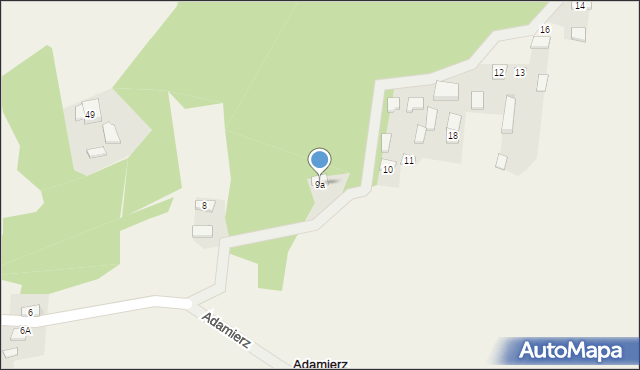 Adamierz, Adamierz, 9a, mapa Adamierz