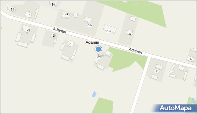 Adamin, Adamin, 22, mapa Adamin