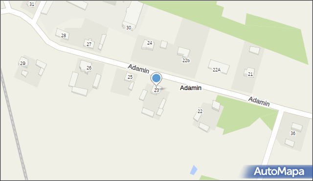 Adamin, Adamin, 23, mapa Adamin