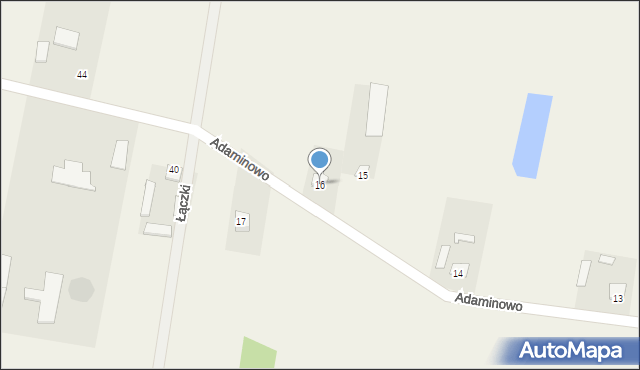 Adaminowo, Adaminowo, 16, mapa Adaminowo