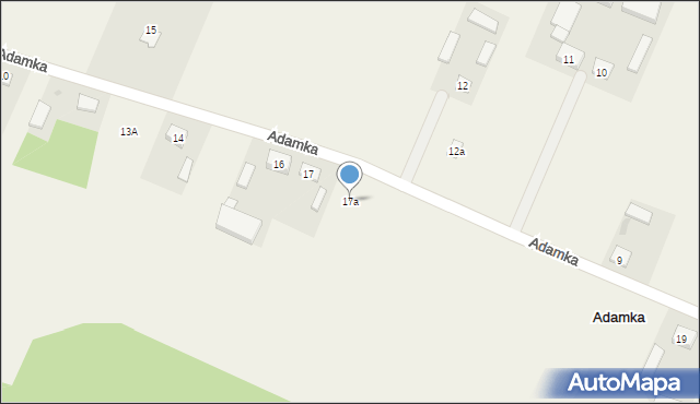 Adamka, Adamka, 17a, mapa Adamka