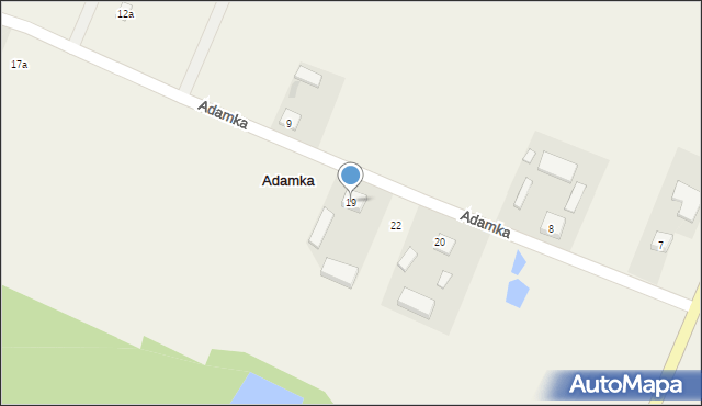 Adamka, Adamka, 19, mapa Adamka