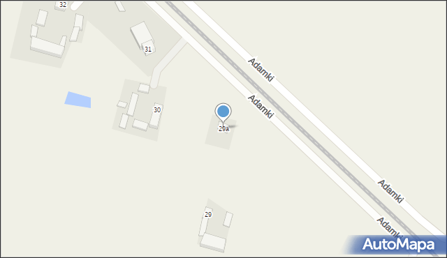 Adamki, Adamki, 29a, mapa Adamki
