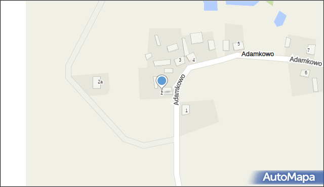 Adamkowo, Adamkowo, 2, mapa Adamkowo