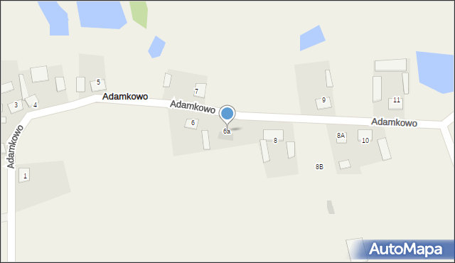 Adamkowo, Adamkowo, 6a, mapa Adamkowo