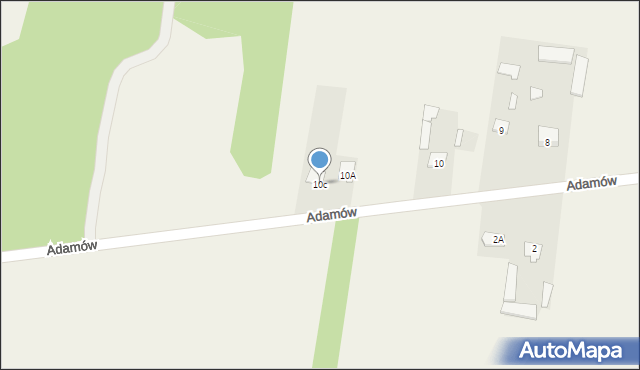 Adamów, Adamów, 10c, mapa Adamów