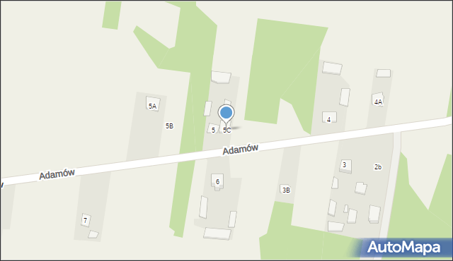 Adamów, Adamów, 5C, mapa Adamów