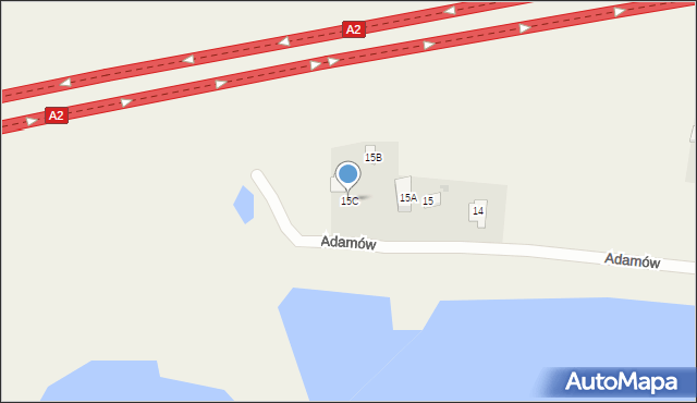 Adamów, Adamów, 15C, mapa Adamów