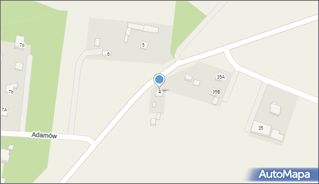 Adamów, Adamów, 4, mapa Adamów
