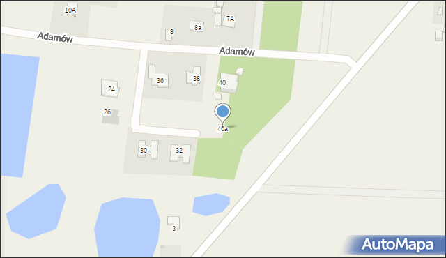 Adamów, Adamów, 40a, mapa Adamów