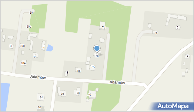 Adamów, Adamów, 7b, mapa Adamów