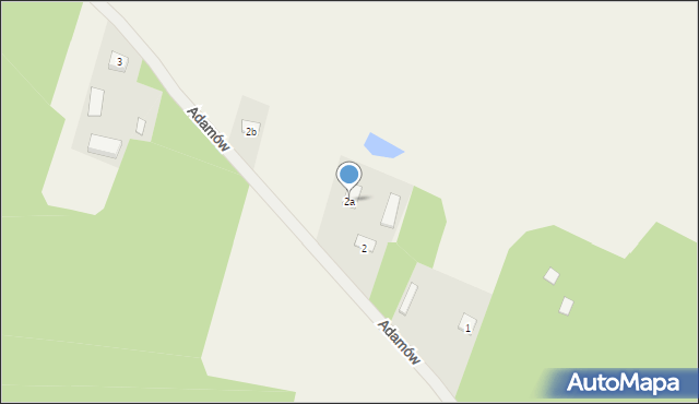 Adamów, Adamów, 2a, mapa Adamów