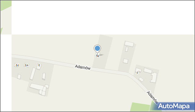 Adamów, Adamów, 5a, mapa Adamów