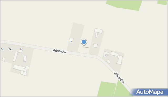 Adamów, Adamów, 5b, mapa Adamów