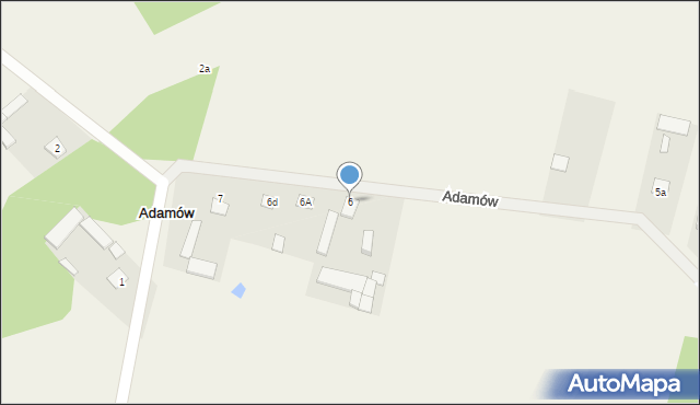 Adamów, Adamów, 6, mapa Adamów