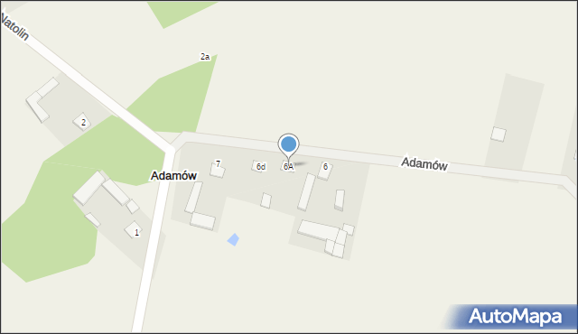 Adamów, Adamów, 6A, mapa Adamów