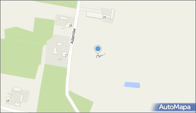 Adamów, Adamów, 27a, mapa Adamów