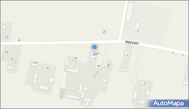 Adamów, Adamów, 18A, mapa Adamów