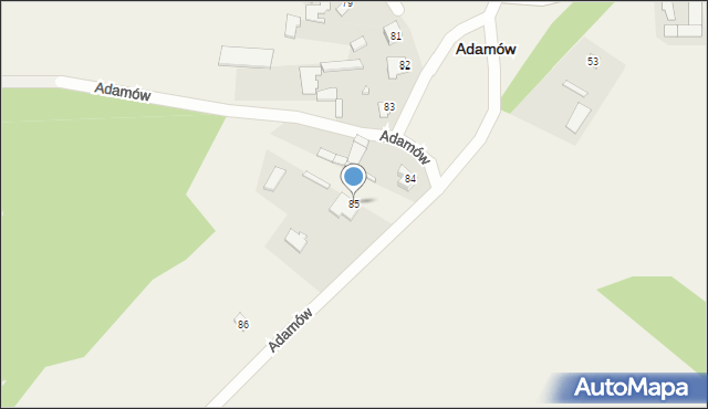 Adamów, Adamów, 85, mapa Adamów