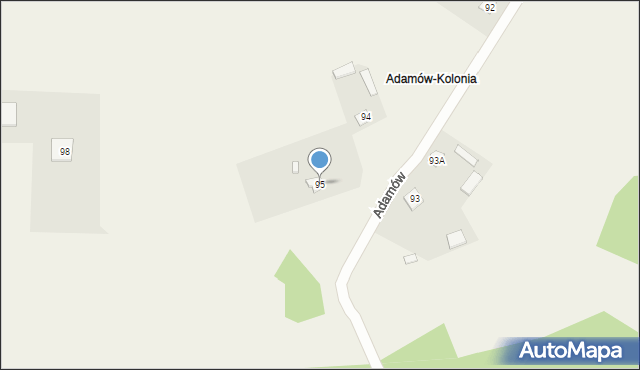 Adamów, Adamów, 95, mapa Adamów