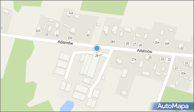 Adamów, Adamów, 29, mapa Adamów