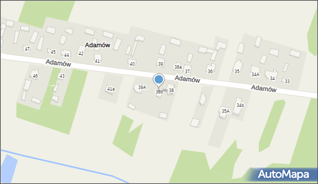 Adamów, Adamów, 38b, mapa Adamów