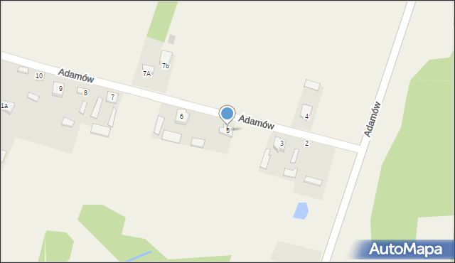 Adamów, Adamów, 5, mapa Adamów