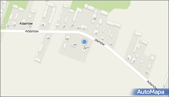 Adamów, Adamów, 12b, mapa Adamów