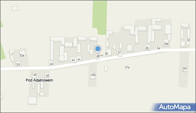 Adamów, Adamów, 40, mapa Adamów