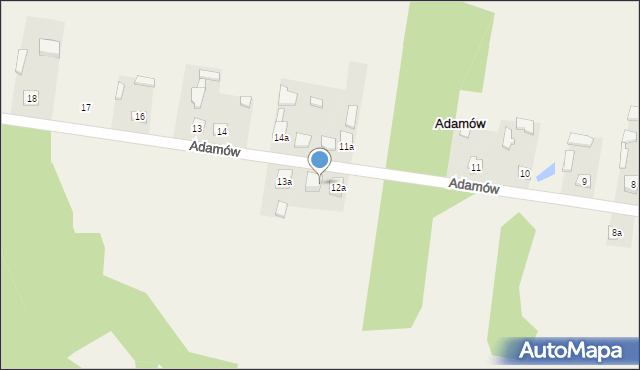 Adamów, Adamów, 12b, mapa Adamów