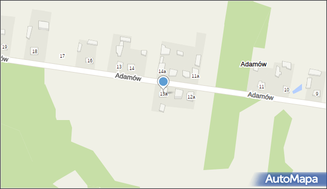 Adamów, Adamów, 13a, mapa Adamów