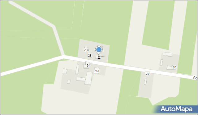 Adamów, Adamów, 22, mapa Adamów