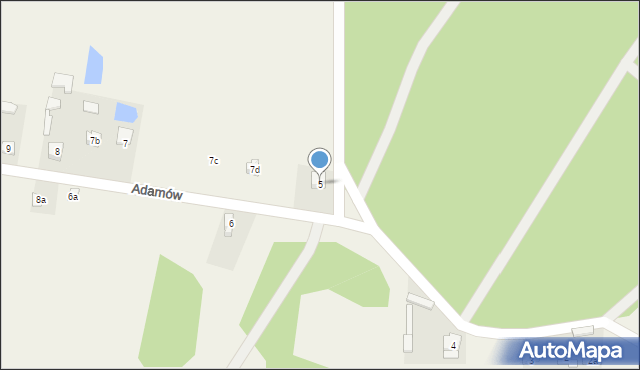 Adamów, Adamów, 5, mapa Adamów