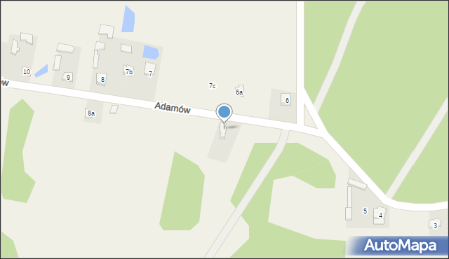 Adamów, Adamów, 6, mapa Adamów