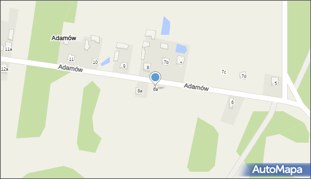 Adamów, Adamów, 6a, mapa Adamów