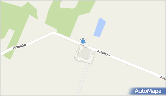 Adamów, Adamów, 9, mapa Adamów