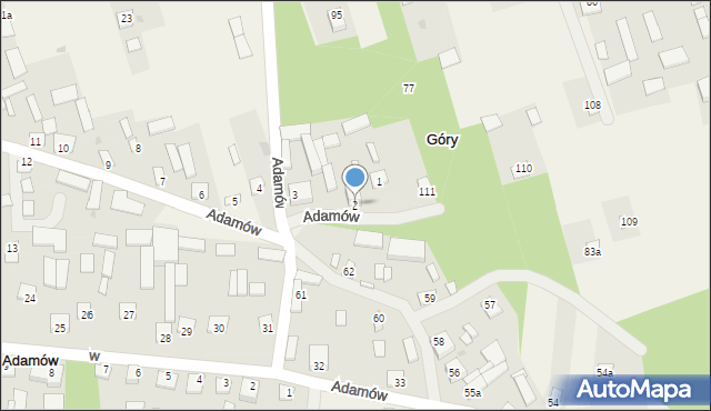 Adamów, Adamów, 2, mapa Adamów