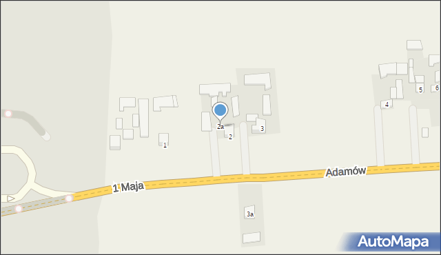 Adamów, Adamów, 2a, mapa Adamów